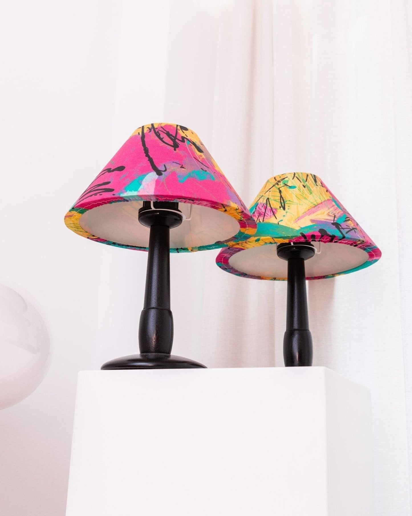 Lampe de table vintage Memphis Pop Art par Massive années 1980, lot de 2