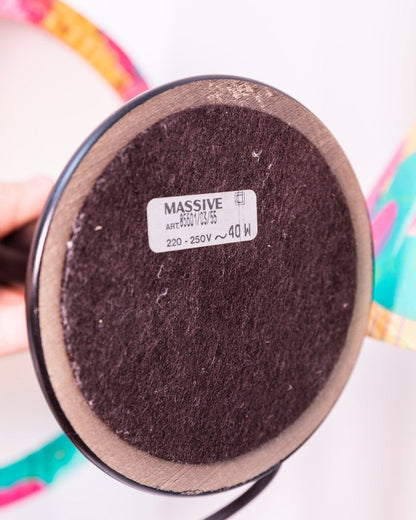 Lampe de table vintage Memphis Pop Art par Massive années 1980, lot de 2