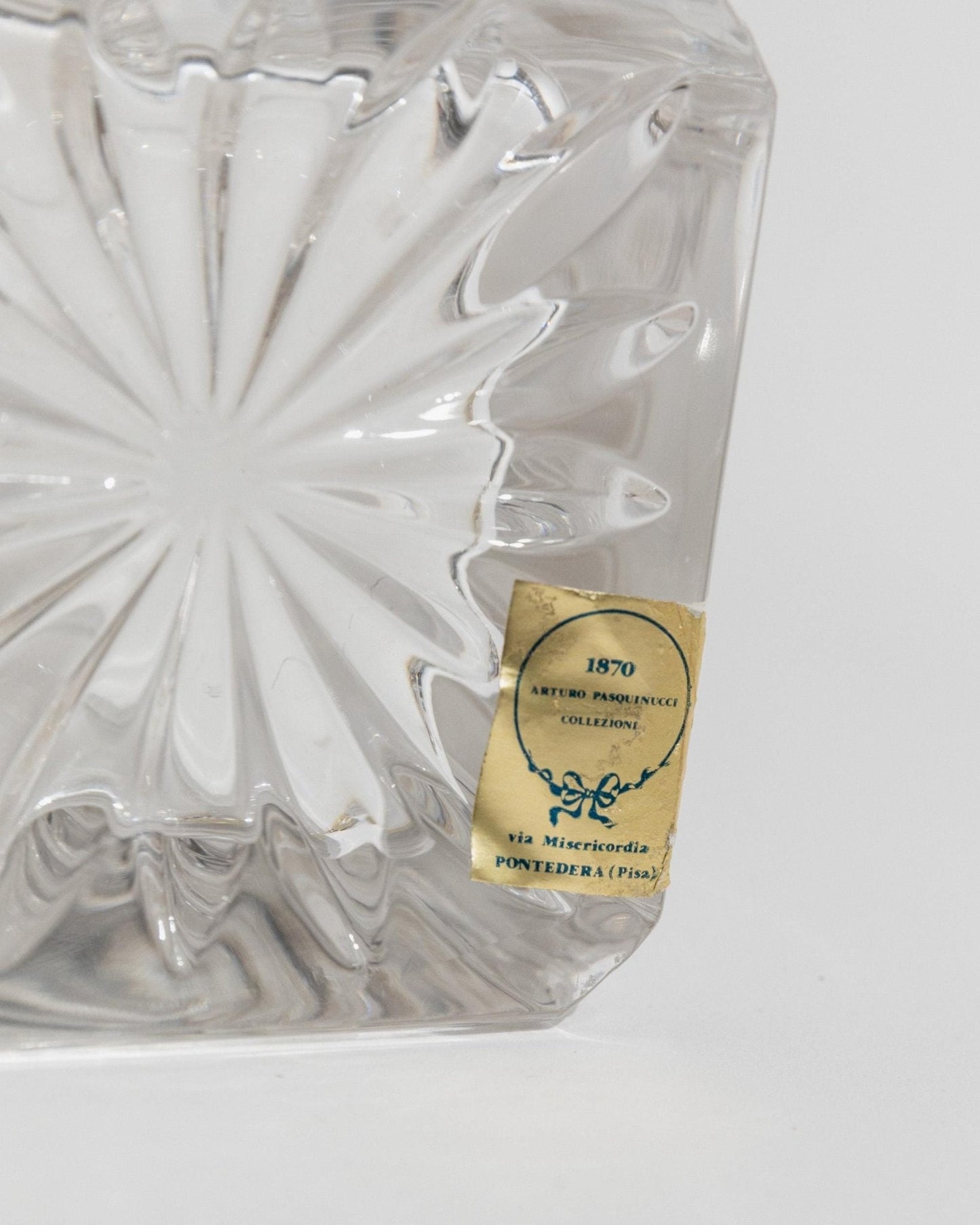 Vintage Dekanter Set von 2 mit versilberten Kugelstopfen