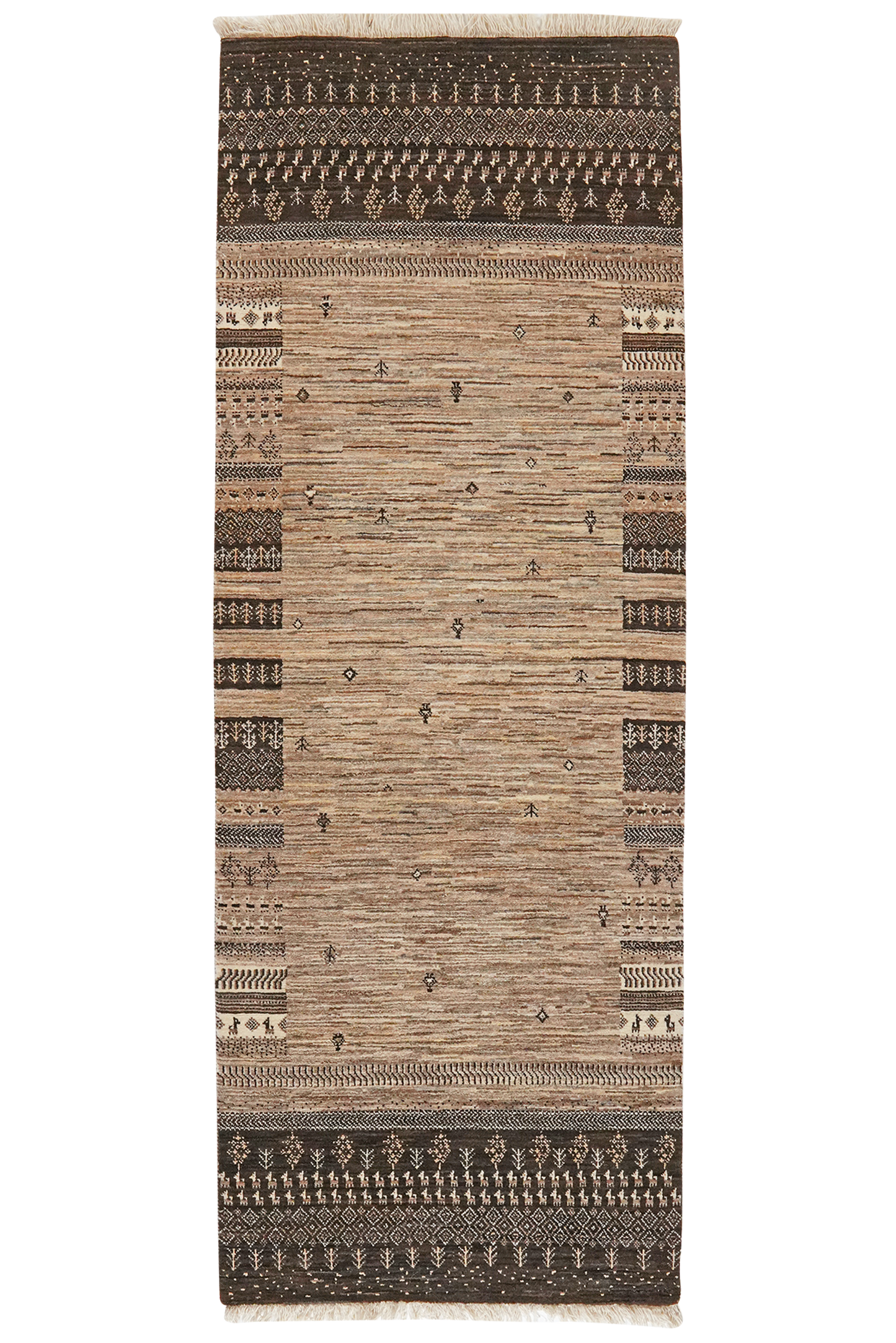 Vintage carpet Rizbaf 244x89cm colorful