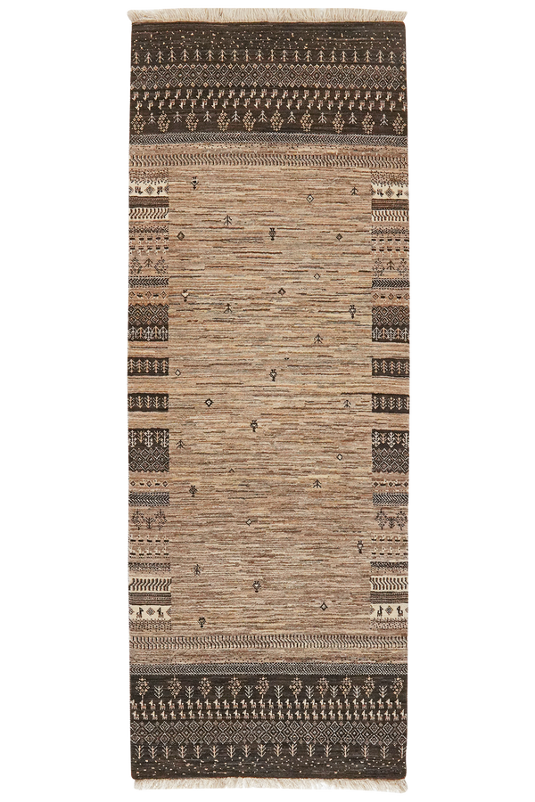 Vintage Teppich Rizbaf 244x89cm bunt