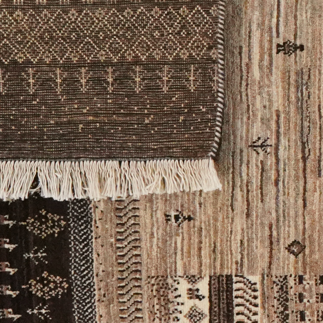 Vintage Teppich Rizbaf 244x89cm bunt