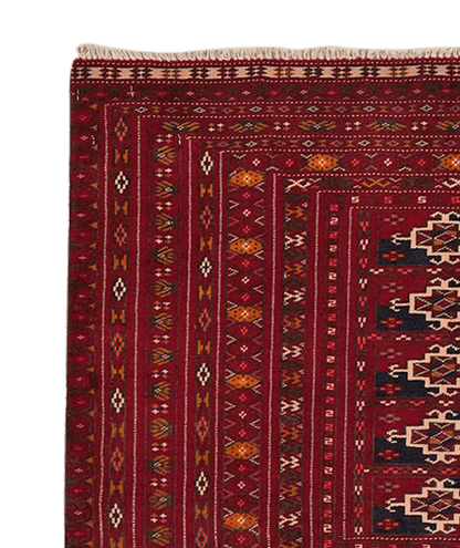 Vintage Carpet Turkman 73x134cm Colorful