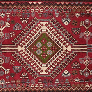 Tapis vintage Yalameh coloré 394x80cm