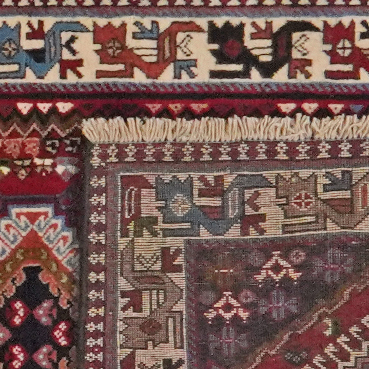 Tapis vintage Yalameh coloré 394x80cm