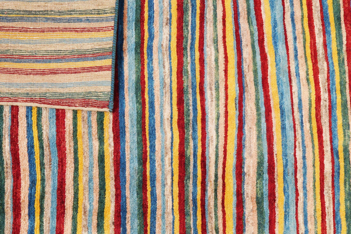 Vintage Carpet Gabbeh Sonnat 150x150cm Colorful Nature-inspired motifs