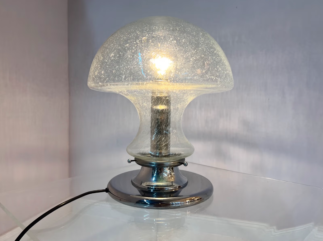 Vintage Tischlampe Mushroom von Baum Leuchten Neheim