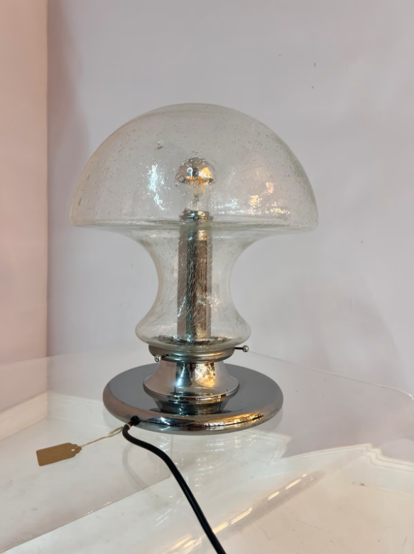 Vintage Tischlampe Mushroom von Baum Leuchten Neheim