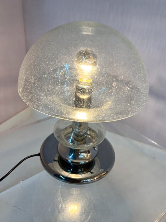 Vintage Tischlampe Mushroom von Baum Leuchten Neheim