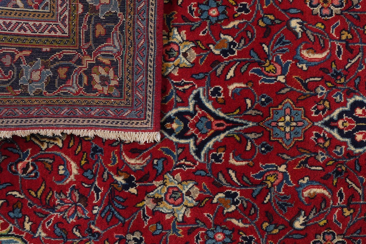 Tapis Sarough Vintage 224x125cm Médaillon coloré