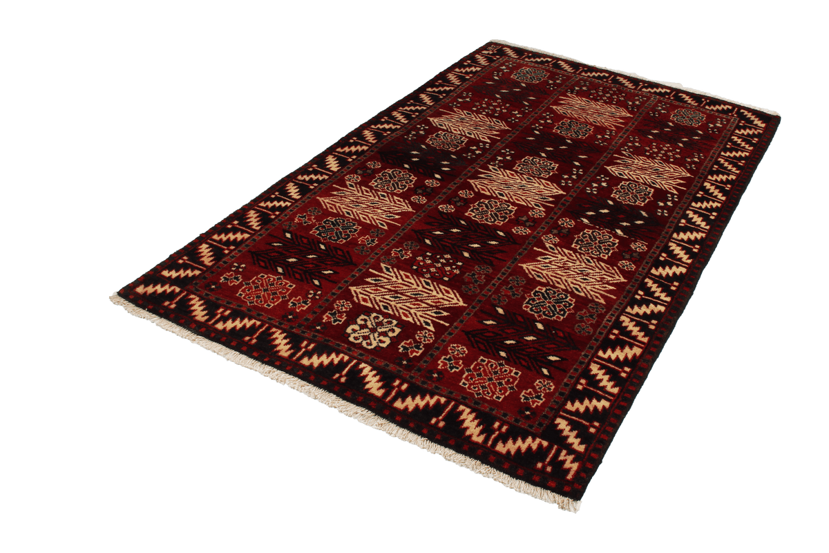 Vintage Teppich Lori 206x130cm bunt Naturmotive