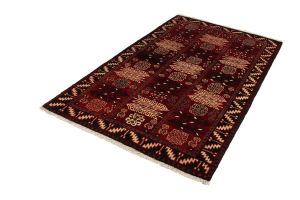 Vintage Teppich Lori 206x130cm bunt Naturmotive