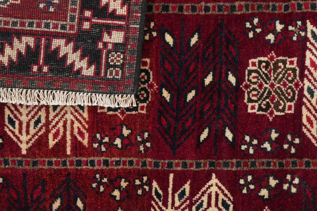 Vintage Teppich Lori 206x130cm bunt Naturmotive