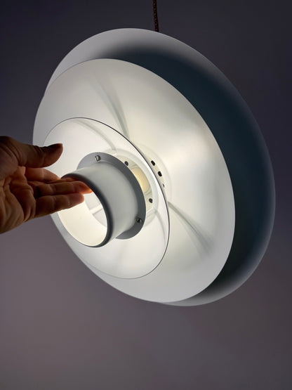 Vintage Lamellenlampe weiß von Top Lamper