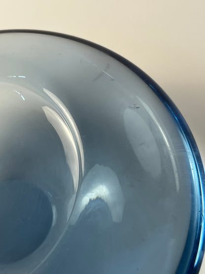Vintage Glasschale hellblau von Per Lütken für Holmegaard