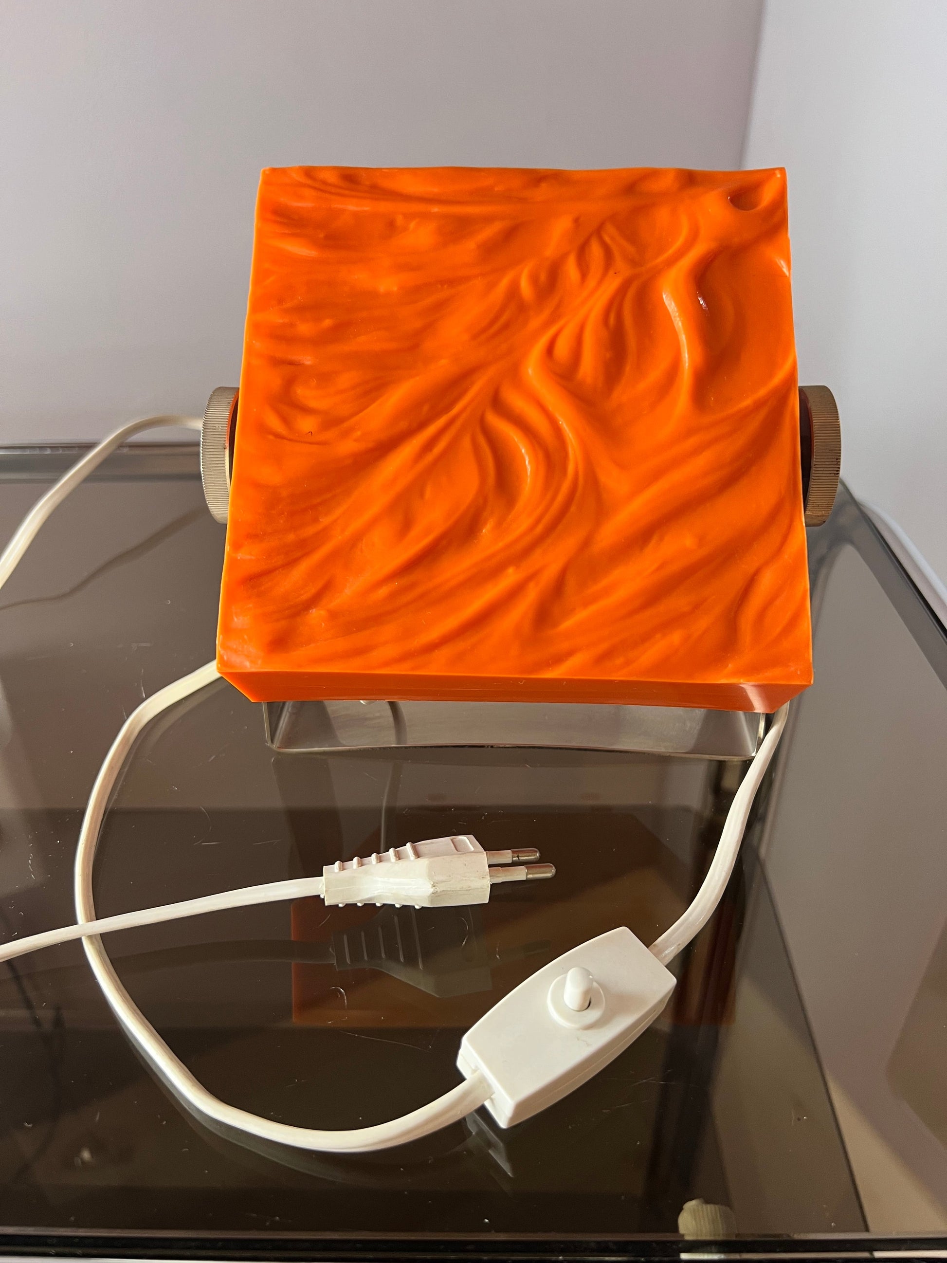 Tischlampe orange von Uwe Mersch