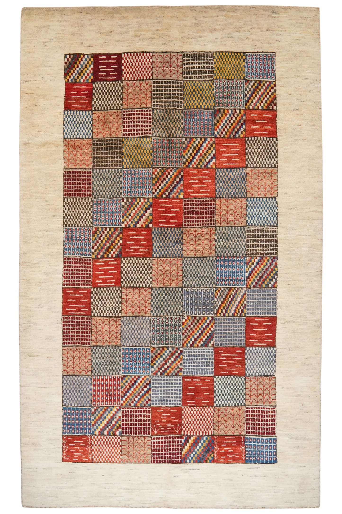 Vintage carpet Rizbaf 247x147cm colorful