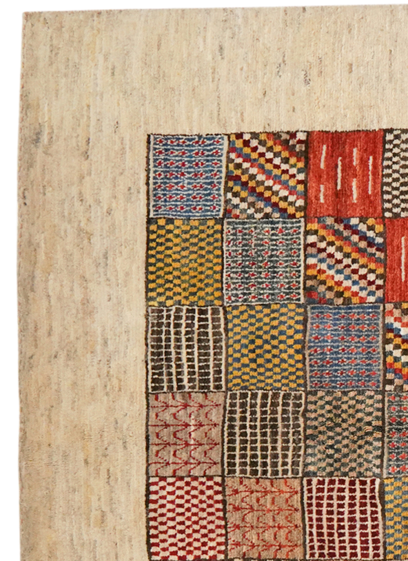 Vintage carpet Rizbaf 247x147cm colorful