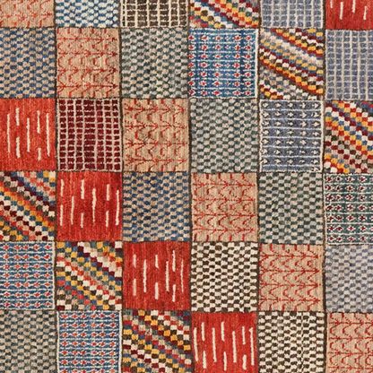 Vintage carpet Rizbaf 247x147cm colorful