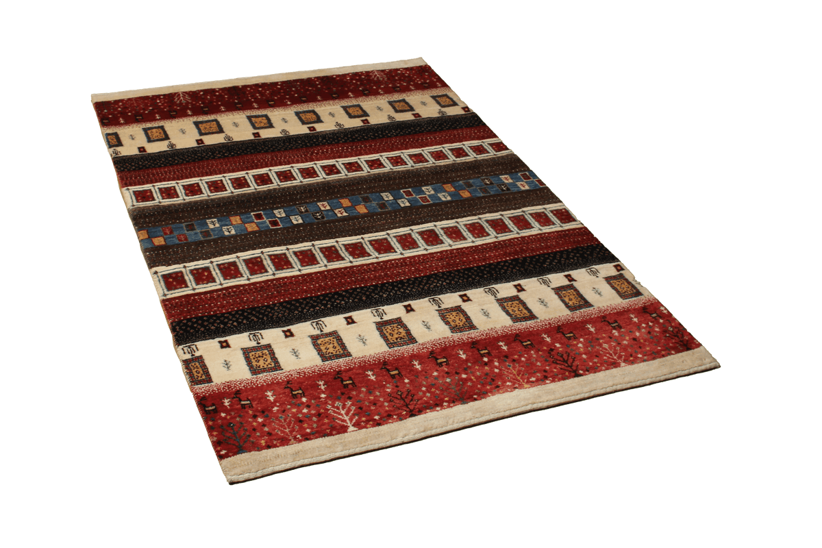 Vintage Rizbaf Teppich Bunt 154x102cm