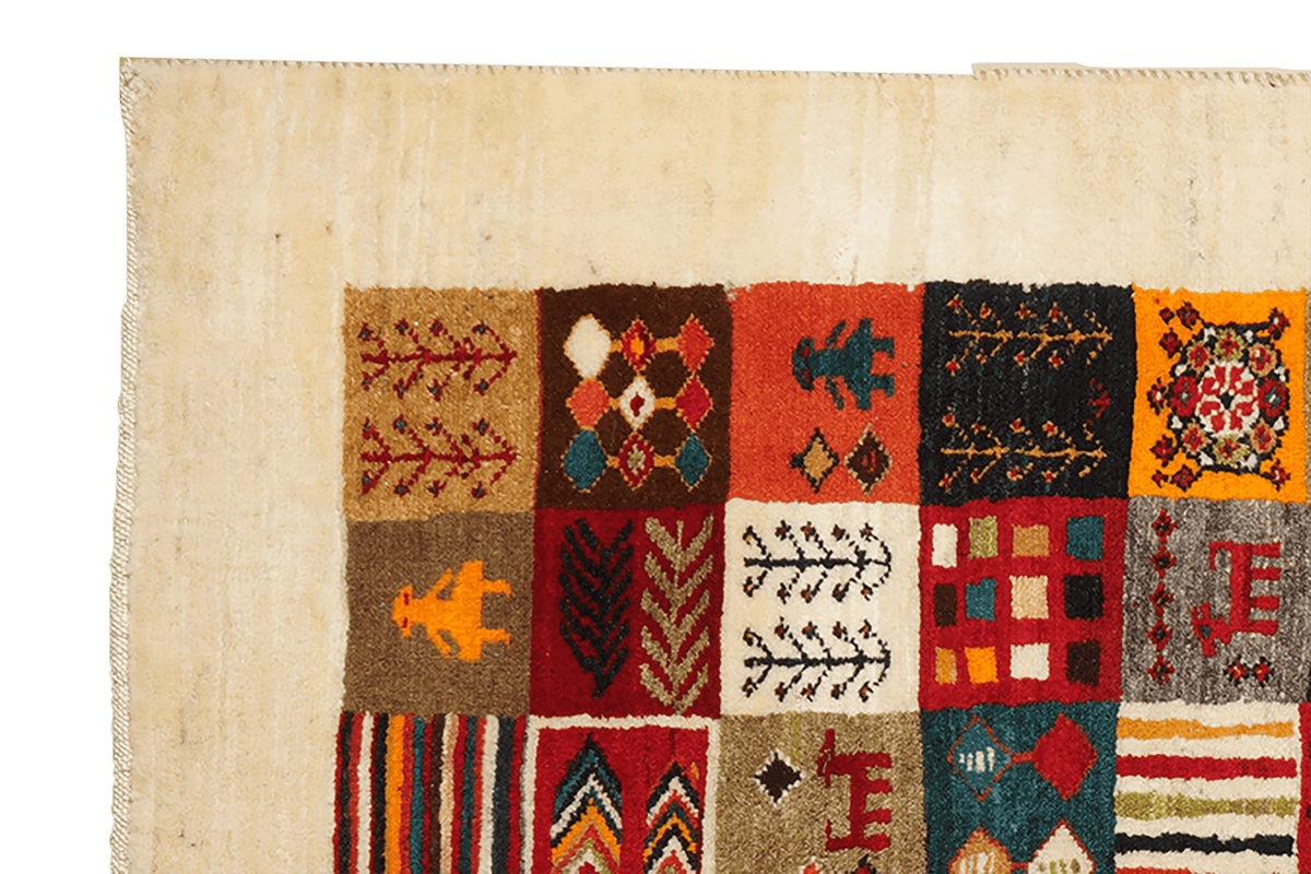 Vintage Rizbaf Teppich Bunt 154x102cm