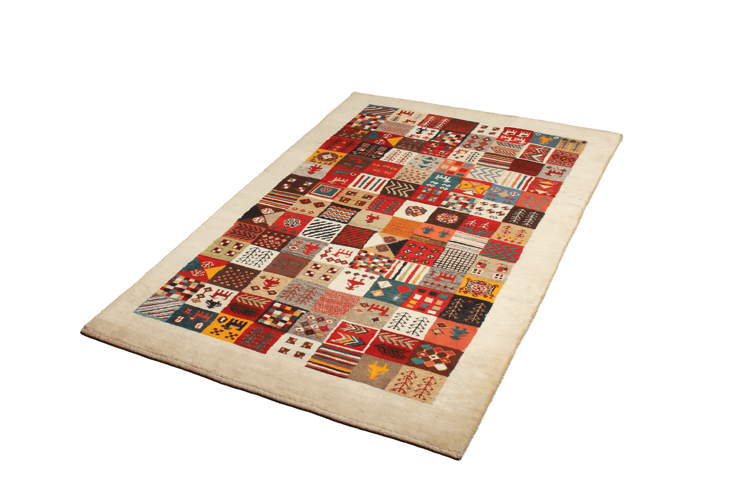 Vintage Rizbaf Teppich Bunt 154x102cm