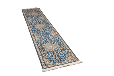 Vintage Teppich Nain 9La 293x60cm Bunt Naturinspirierte Motive
