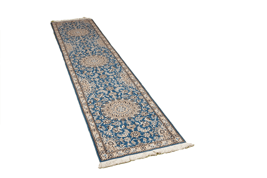 Vintage Carpet Nain 9La 293x60cm Colorful Nature-inspired motifs