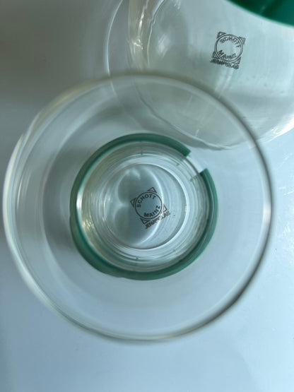 Vintage Karaffe und Glas von Schott Jena 70er Set von 6