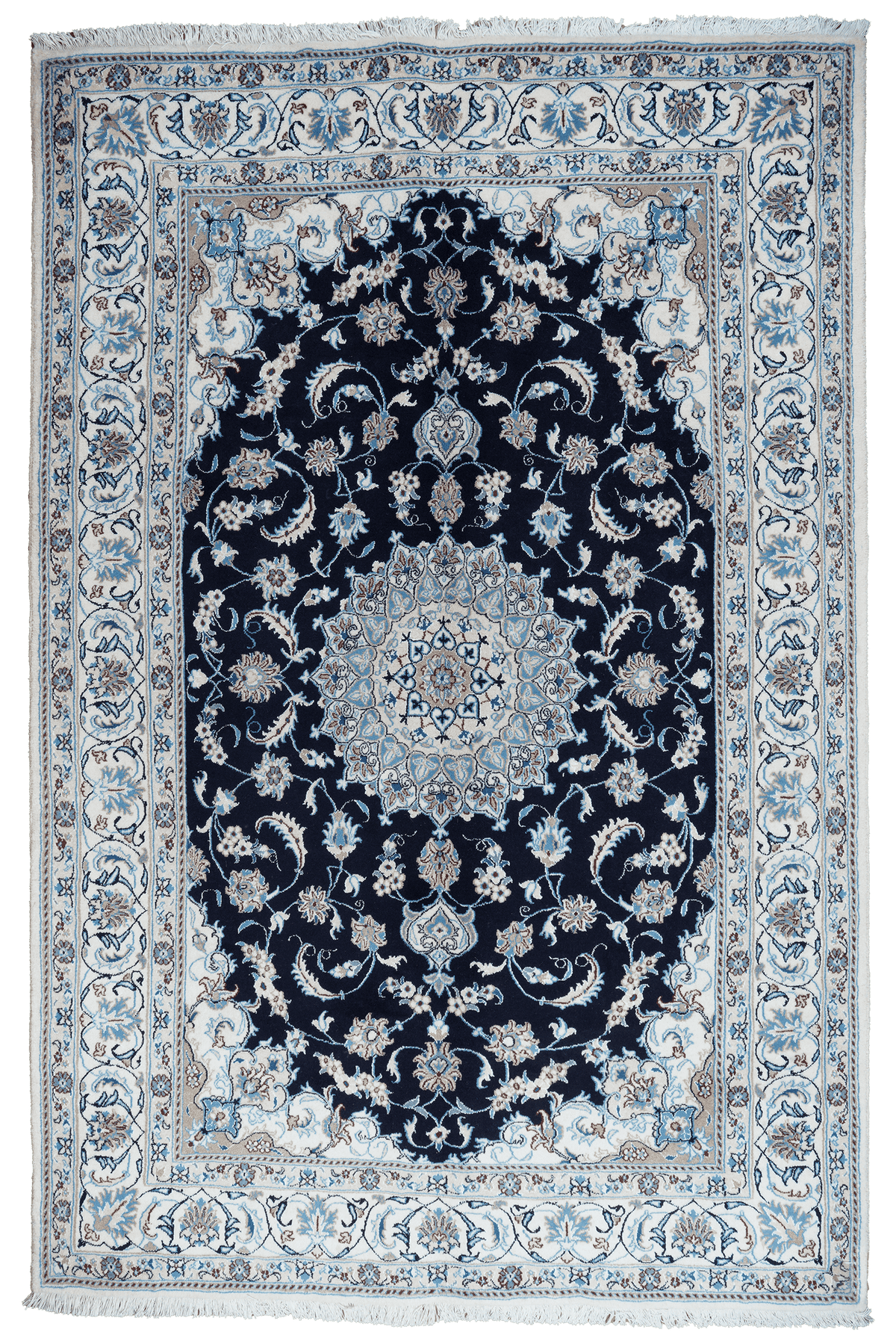 Vintage carpet Nain 12La 298x196cm colorful nature motif