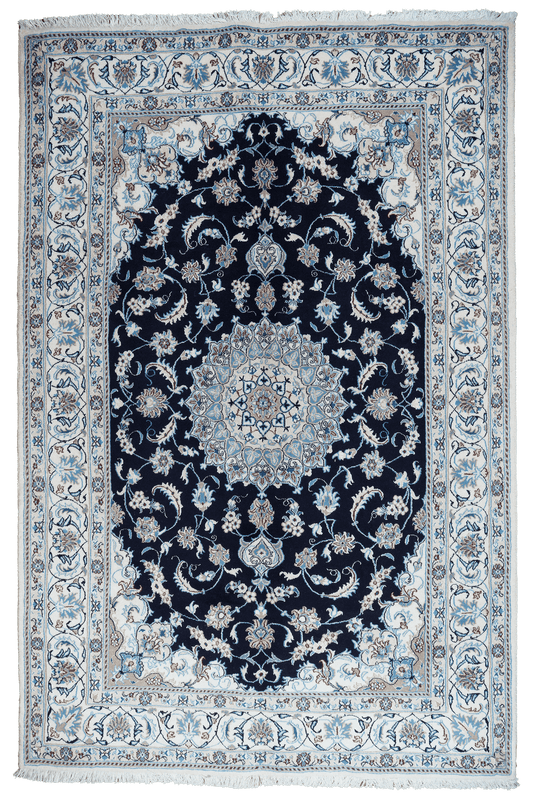 Vintage carpet Nain 12La 298x196cm colorful nature motif