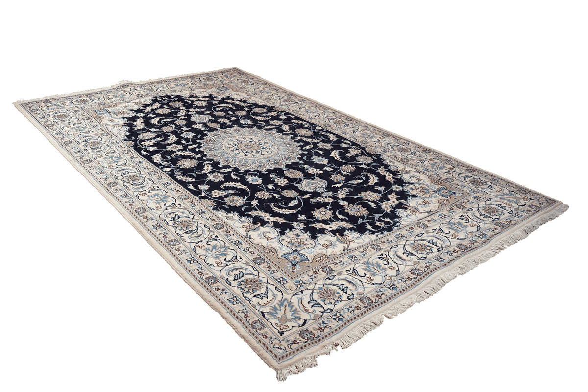 Vintage carpet Nain 12La 298x196cm colorful nature motif