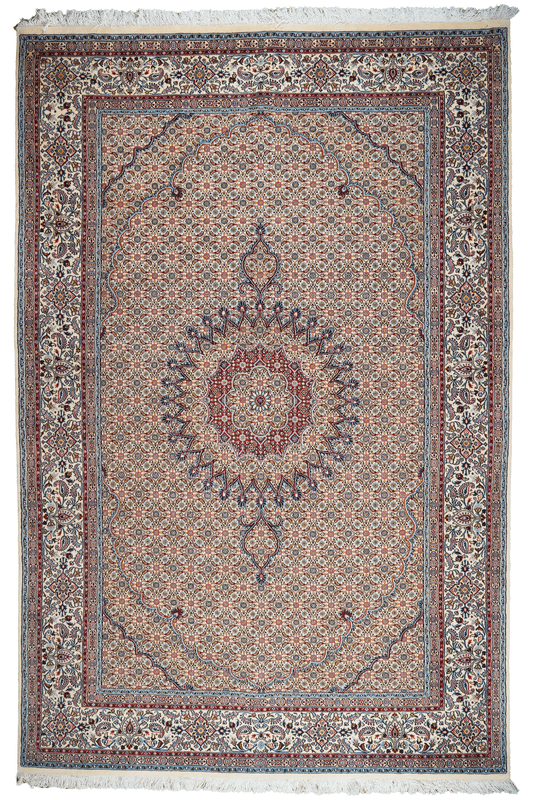 Vintage carpet Moud 295x194cm colorful nature-inspired motifs