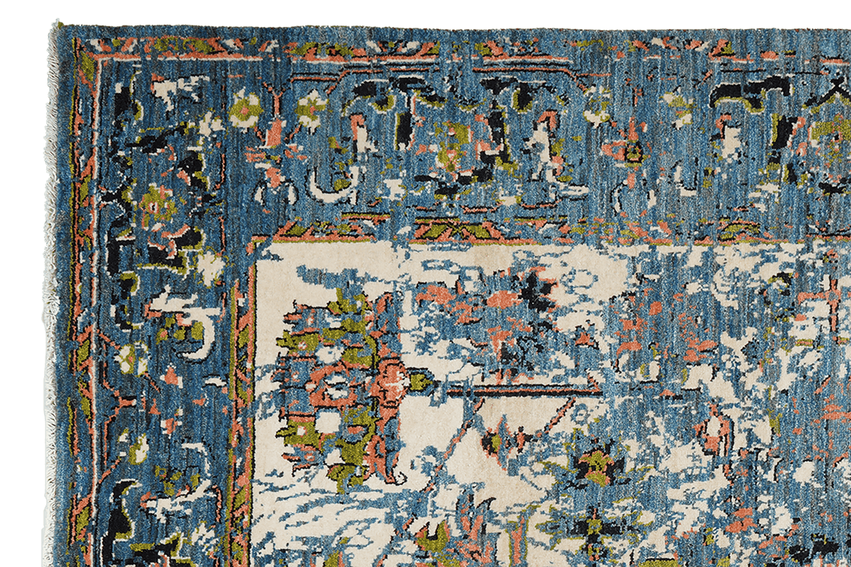 Vintage Rizbaf Teppich bunt 205x155cm