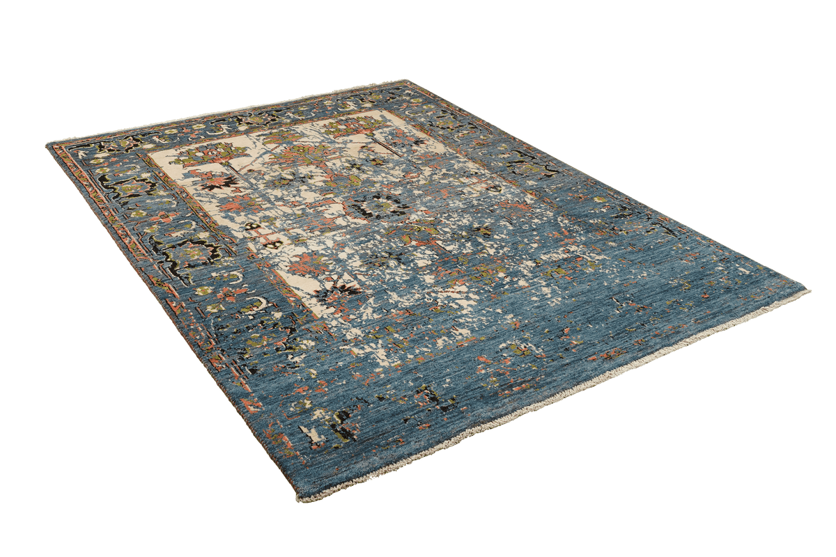 Vintage Rizbaf Teppich bunt 205x155cm