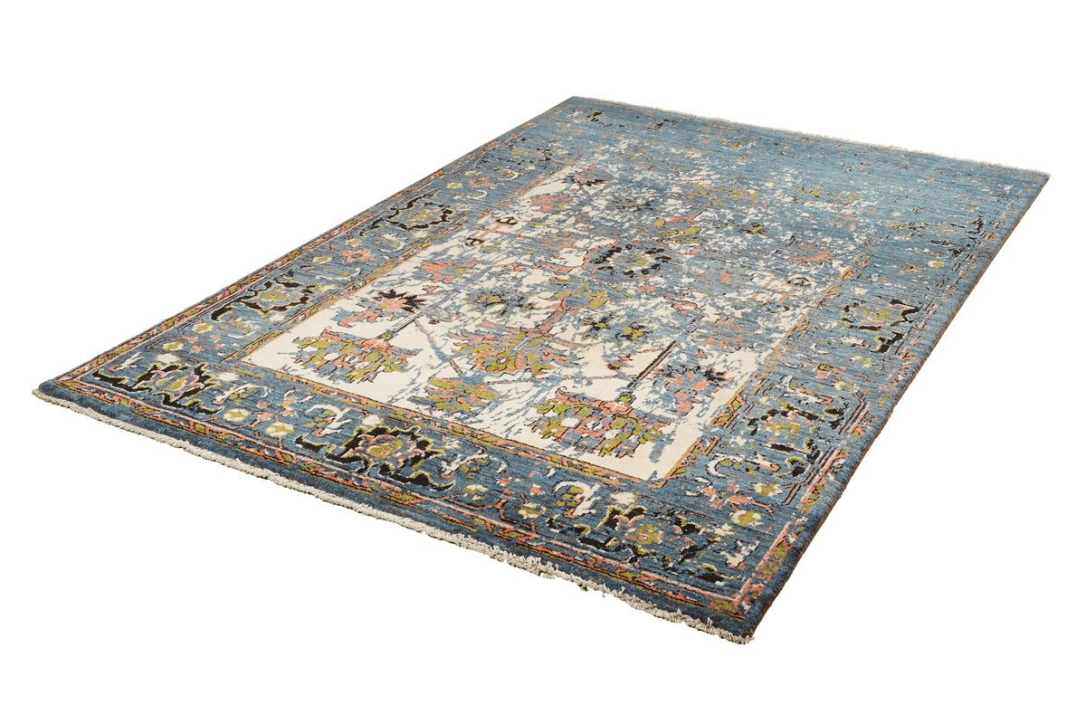 Vintage Rizbaf Teppich bunt 205x155cm