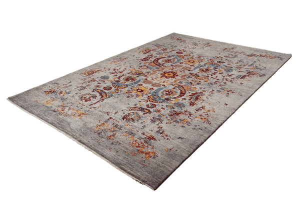 Vintage Teppich Rizbaf 292x193cm bunt Naturmotive