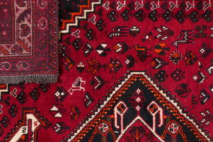 Vintage carpet Gashgai 281x180cm colorful nature motif