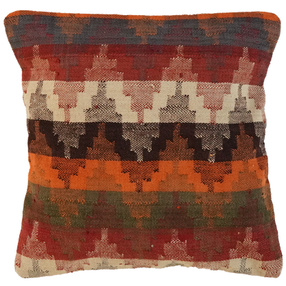 Coussin Vintage Kelim 65x65cm coloré