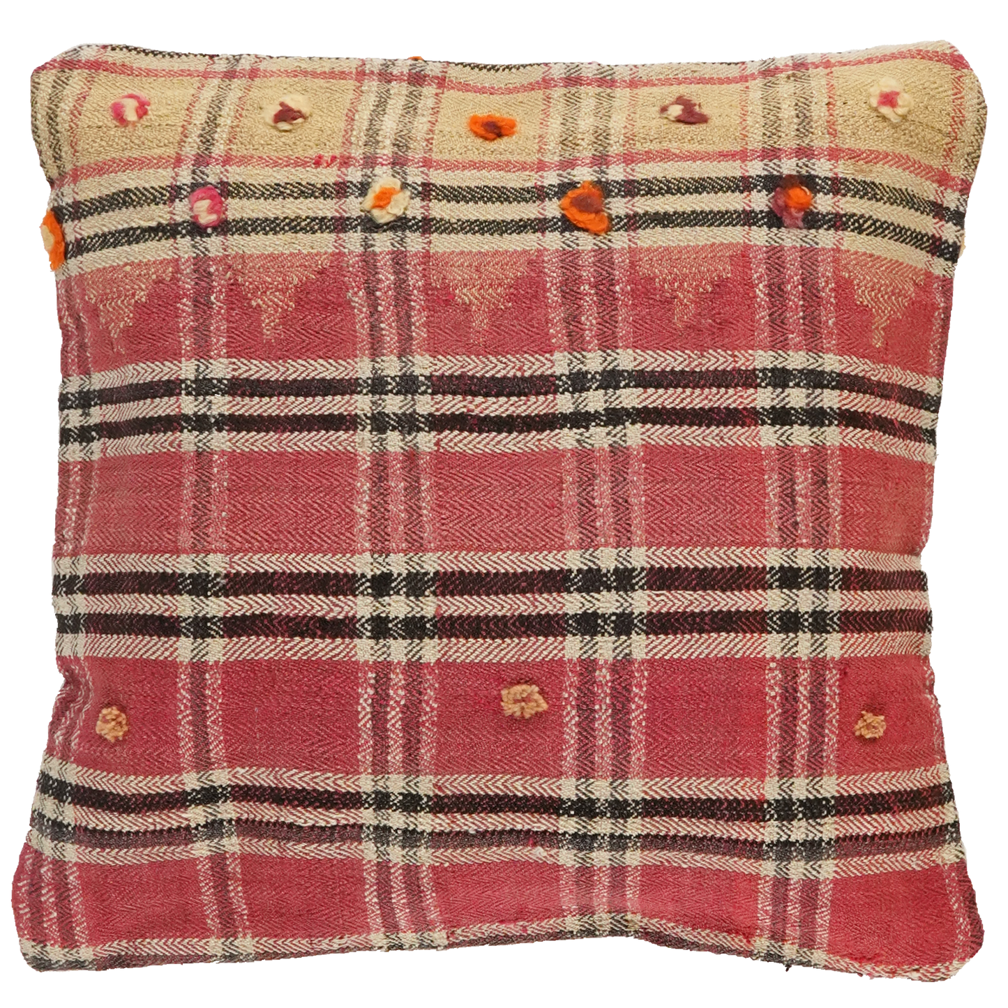 Coussin Kelim Fait Main 65x65cm Coloré