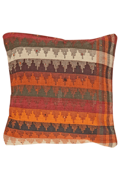 Handgefertigtes Kelim Kissen 65x65cm bunt