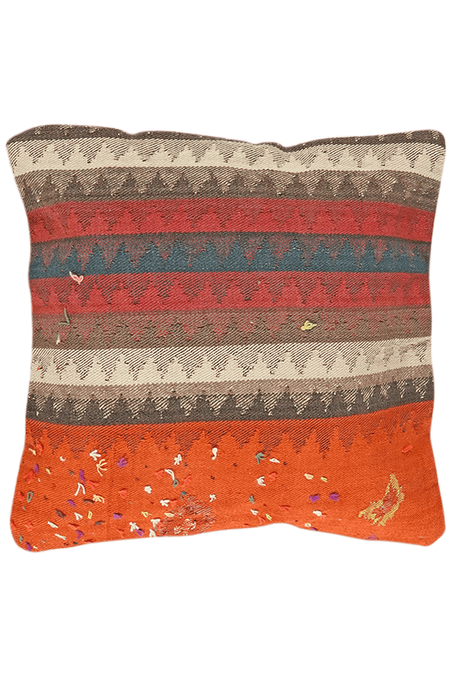 Coussin vintage kilim coloré fait main 65x65cm