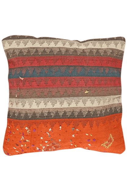 Coussin vintage kilim coloré fait main 65x65cm