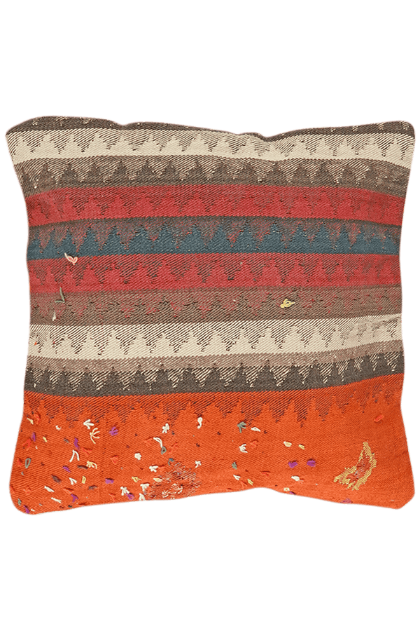 Vintage Kissen Kelim bunt handgefertigt 65x65cm