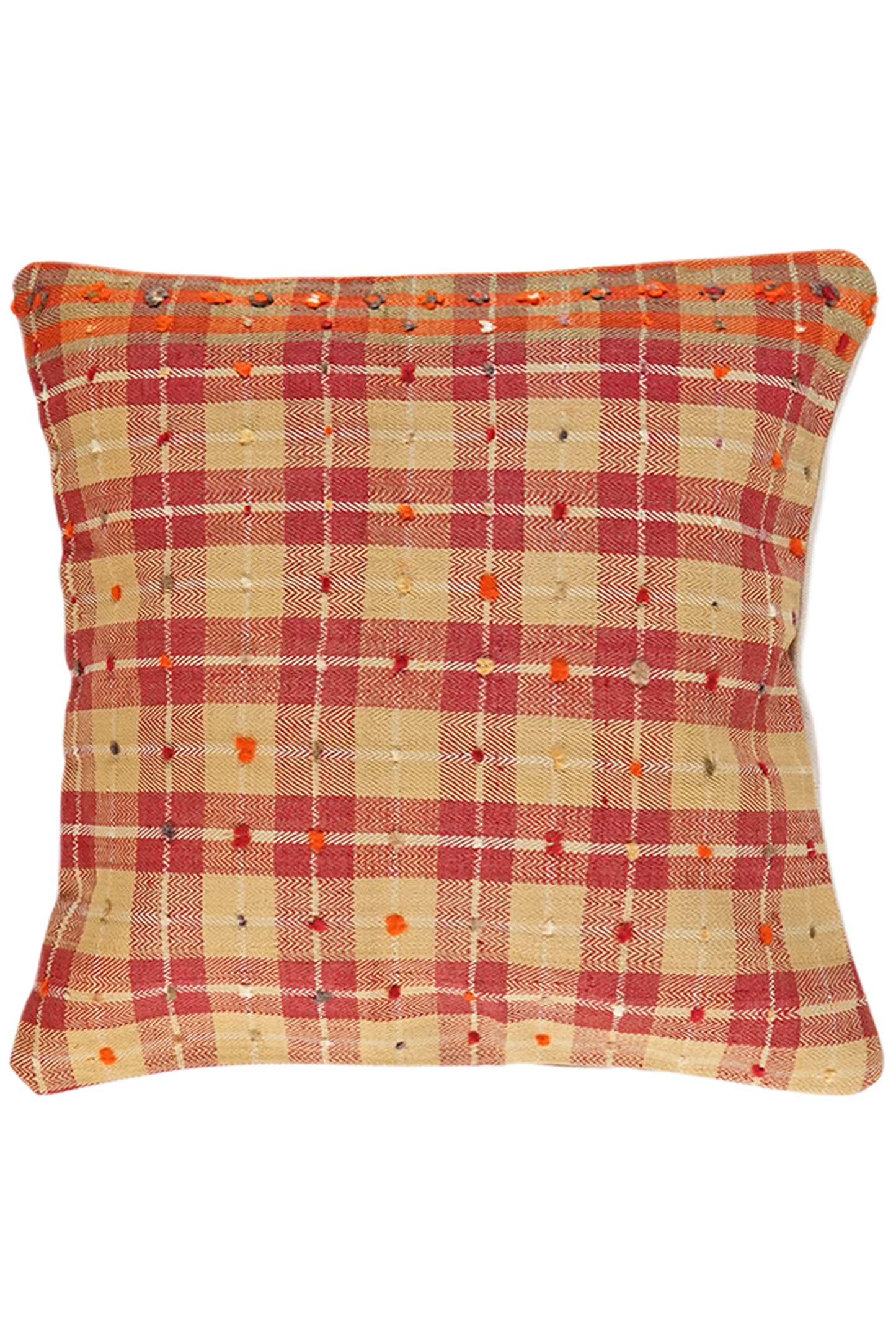 Coussin vintage kilim fait main coloré 65x65cm