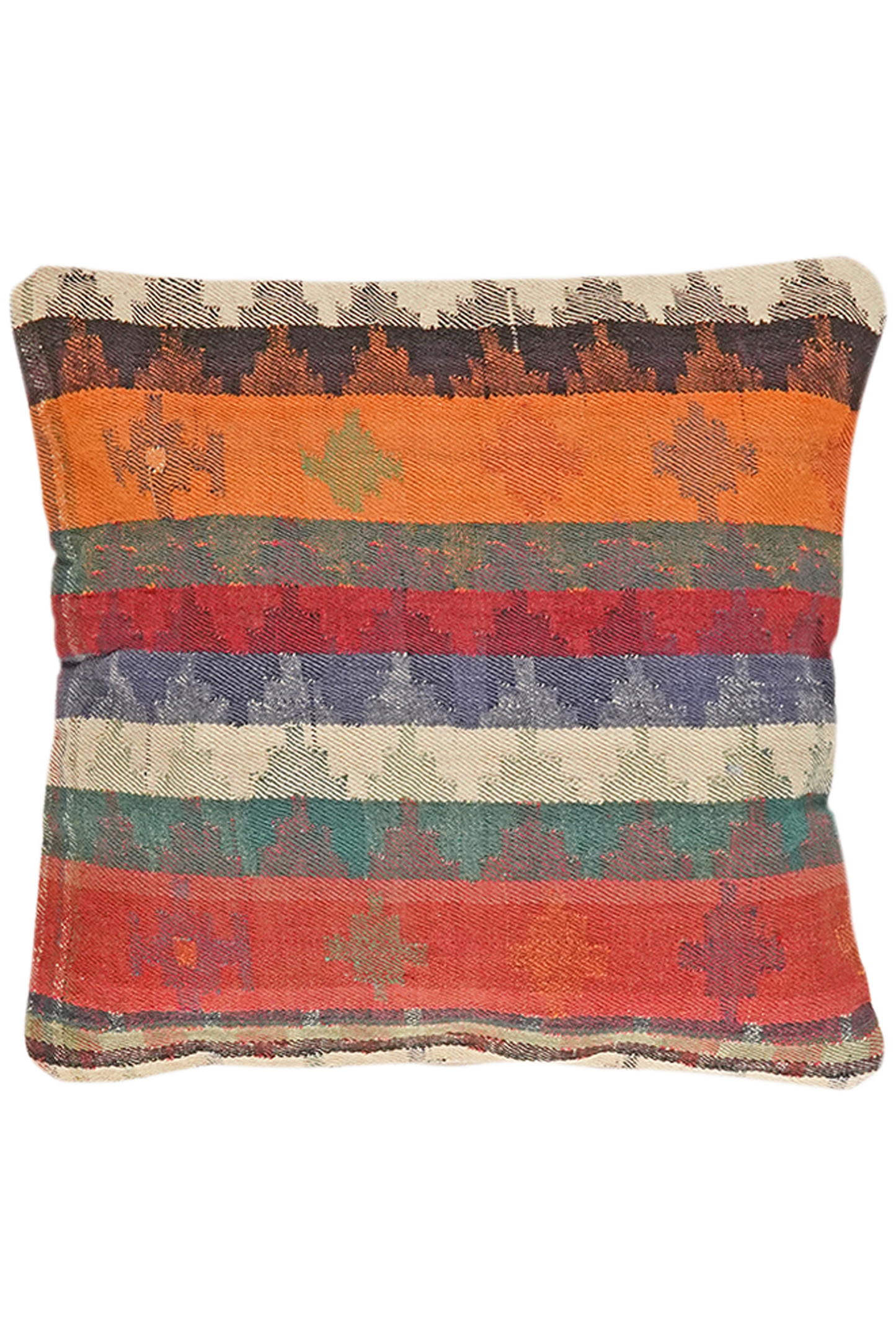 Handgefertigtes Kissen Kelim 65x65cm bunt
