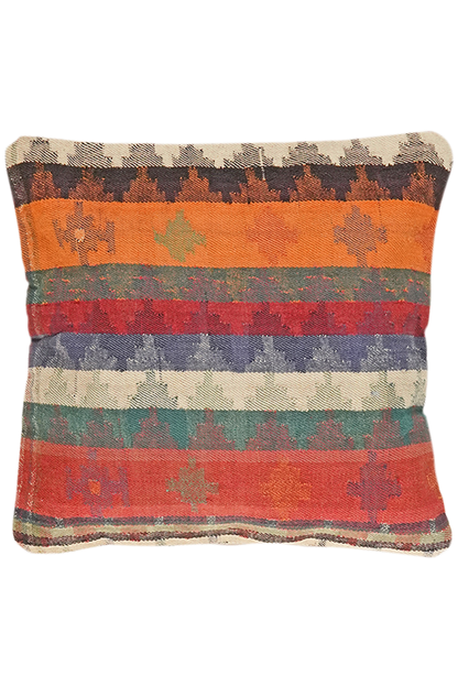 Handgefertigtes Kissen Kelim 65x65cm bunt