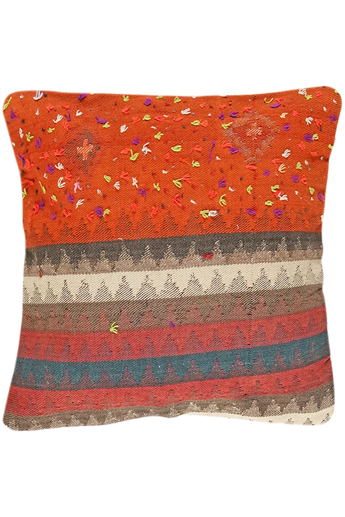 Handmade cushion Kelim 65x65cm colorful
