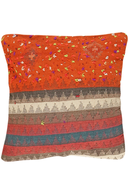 Handmade cushion Kelim 65x65cm colorful