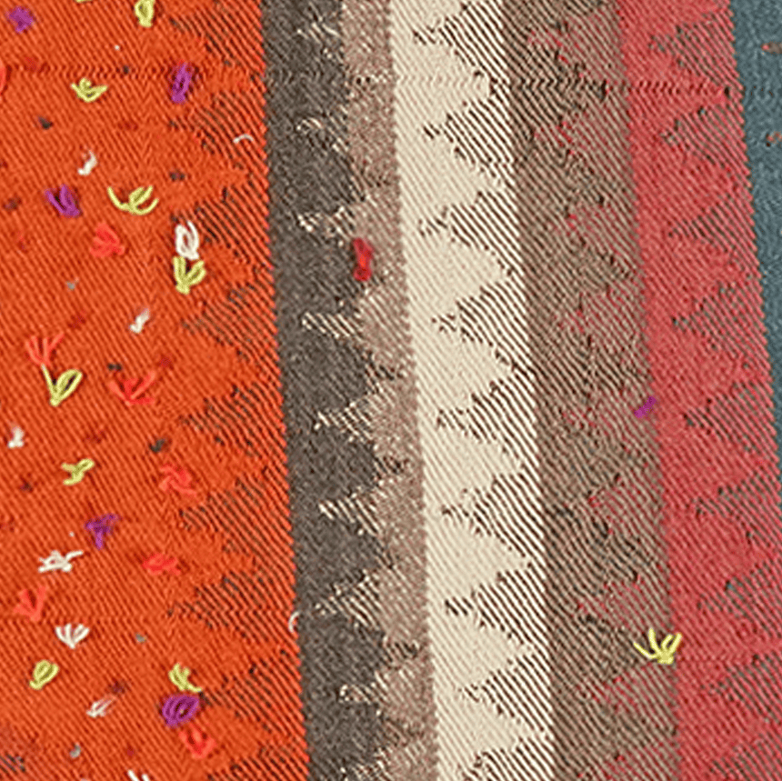 Handmade cushion Kelim 65x65cm colorful